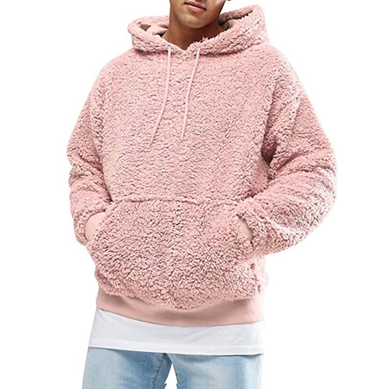 Felpa con cappuccio foderata in pile da uomo autunno inverno 2025_voghion.com