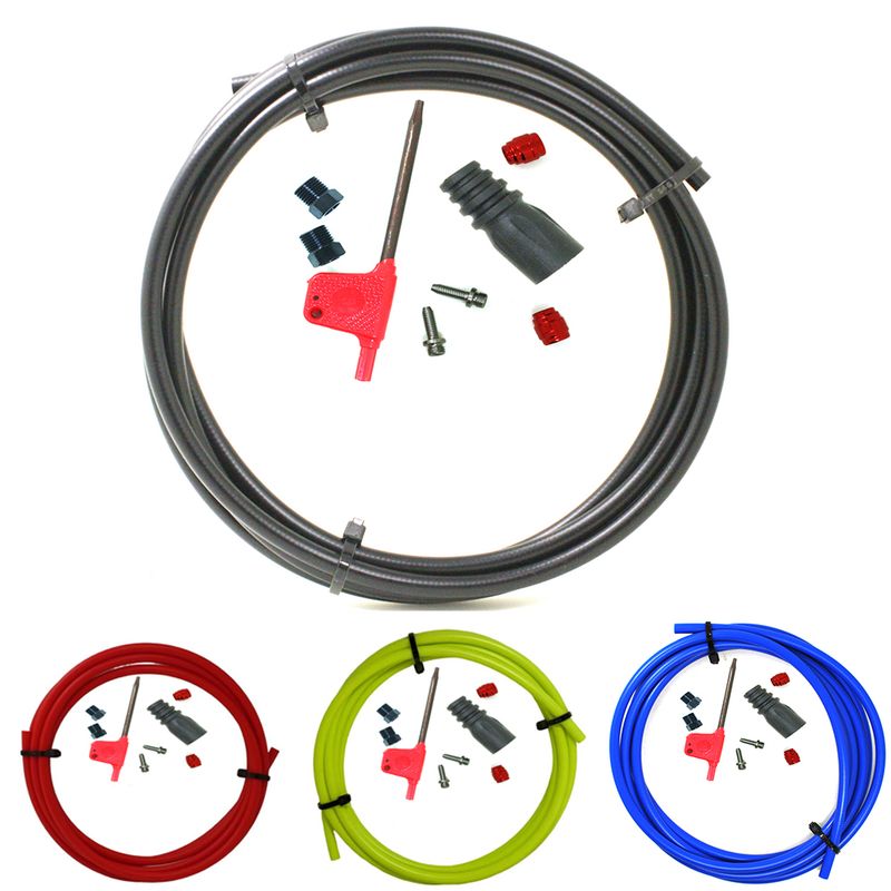 Premium Fahrrad E-Schlauch-Set 2 Meter Universals passend für SRAM-Systeme Professionelles hydraulisches Bremsleitungs-Kit für Fahrräder_voghion.com