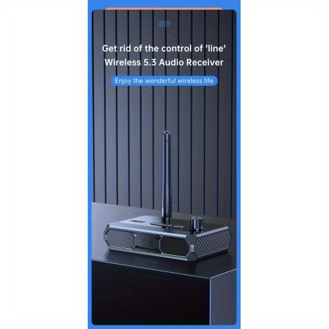 Home Stereo Wireless 5.3 Receiver, Stereo And High-definition Wireless Music Audio Adapter Speaker/wired Speaker/home Music Stream_voghion.com