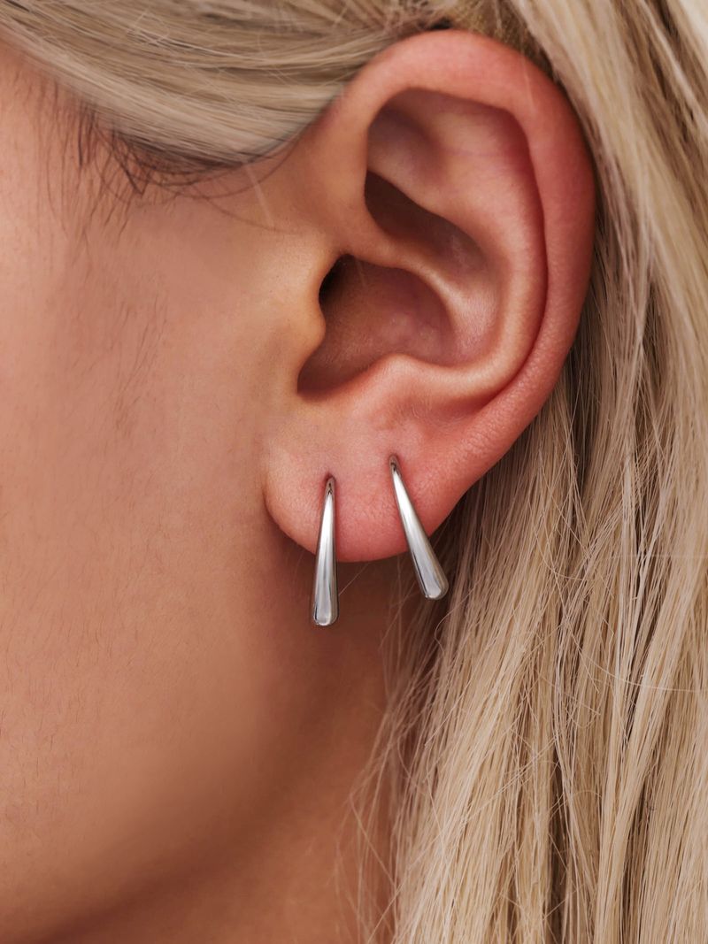 Drop-shaped Ear Hook Earrings, Minimalist Niche Design Earrings._voghion.com