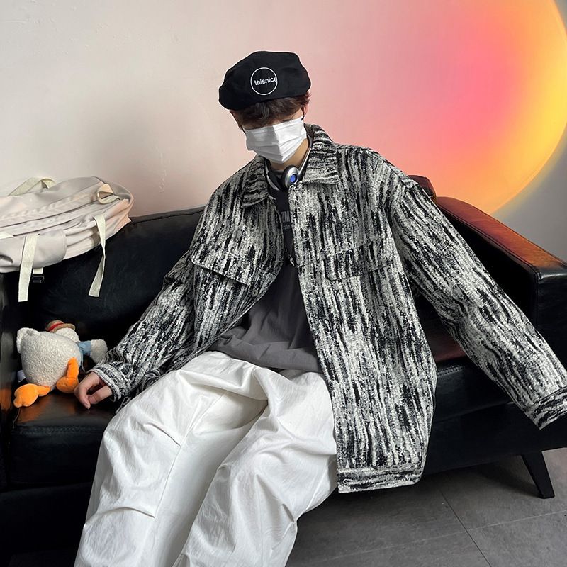 Cowboy Jacket Men's Spring And Autumn Jacket Autumn Trend High-end Top_voghion.com