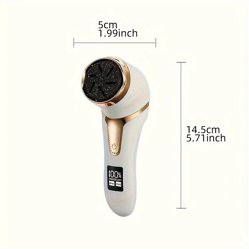 Removedor de callos eléctrico para pies, lima de pies portátil y recargable, herramientas de pedicura con amoladora de pies._voghion.com