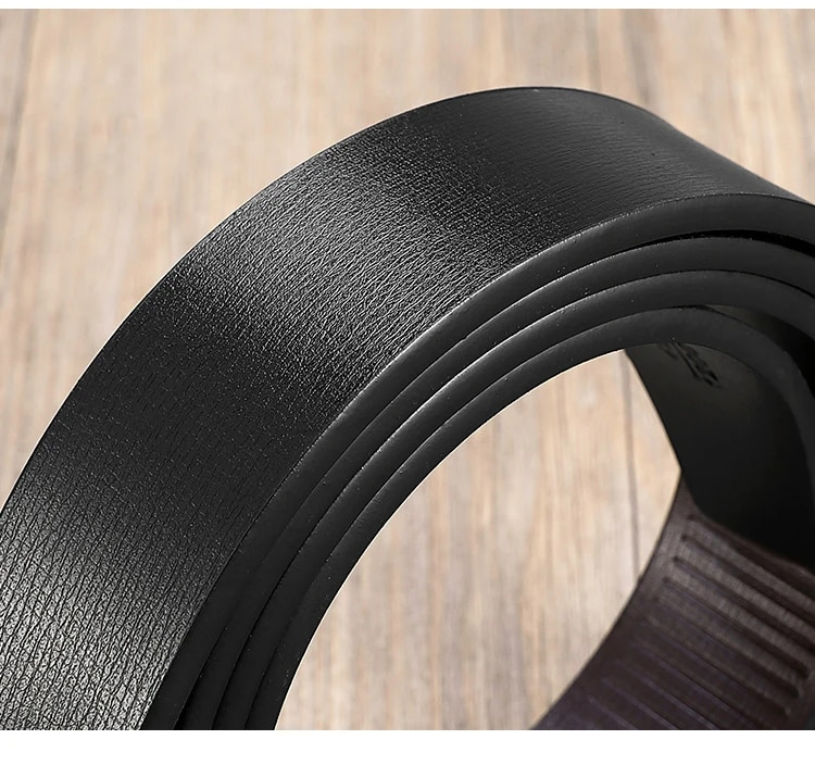 HOT Automatic Alloy Buckle High Quality Fashion Business Cow Genuine Leather Belt for Men_voghion.com