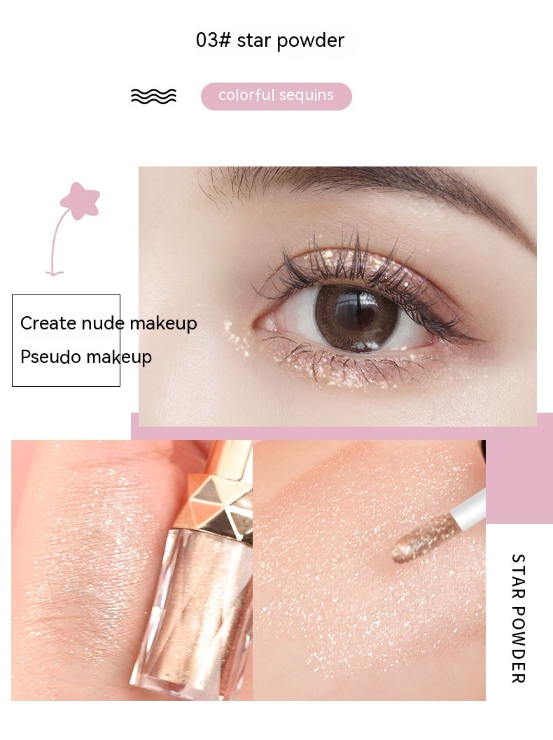 YANQINA Liquido lucido Perla Lucentezza Polvere Colore Trucco Ombretto monocromatico Cosmetici_voghion.com