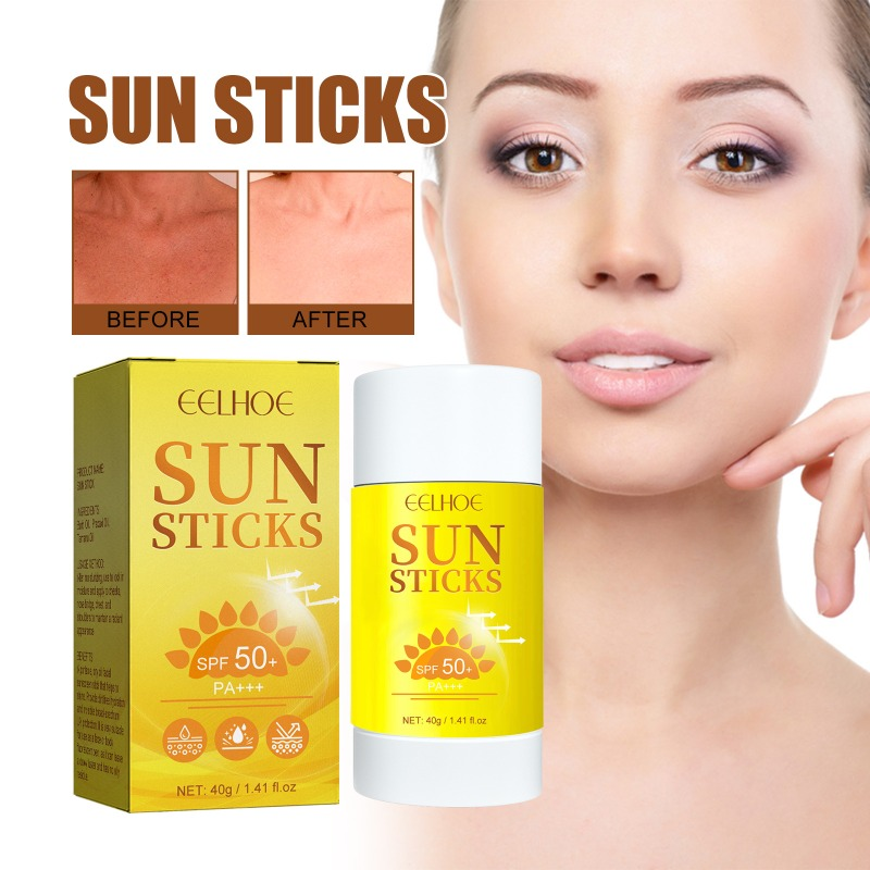 Fényvédő Stick Matte Solar Blocker arcra SPF50+ PA+++ UV védő krém antioxidáns olaj-kontroll frissítő K_voghion.com