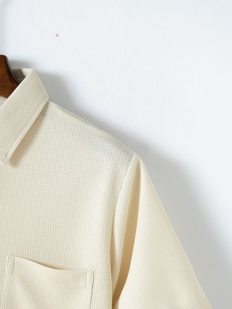 Cotton Linen Hot Sale Men's Short-Sleeved Shirts Summer Solid Color Turn-down Collar Casual Beach Style Plus Size_voghion.com