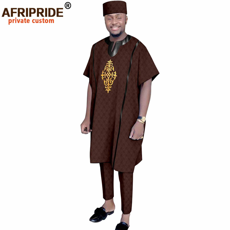 Men's clothing 3 piece top + pants + hat_voghion.com