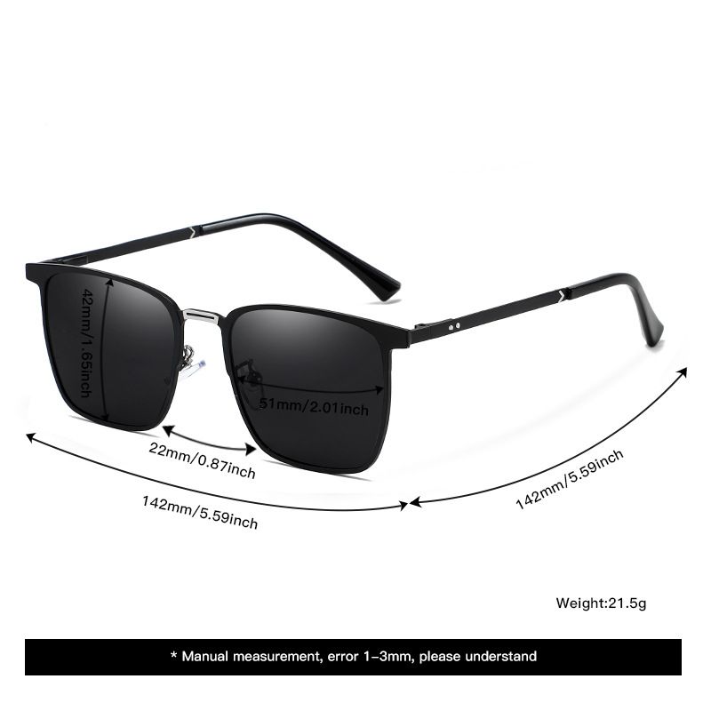 Nowe modne metalowe okulary polaryzacyjne do jazdy samochodem, wędkowania, ochrony przeciwsłonecznej na zewnątrz, ochrony przed promieniowaniem UV, małe okulary przeciwsłoneczne w pudełku_voghion.com