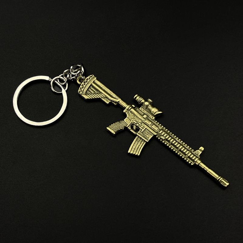 Compact 9CM Metal Gun Keychain - CS Anime Game Weapon Replica - Zinc Alloy Collectible Gift For Fans (Style 1-12)_voghion.com