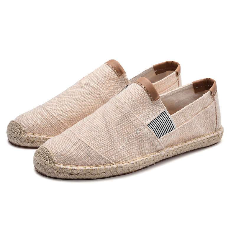 Men's Linen Bottom Cloth Shoes Breathable Fisherman Shoes_voghion.com