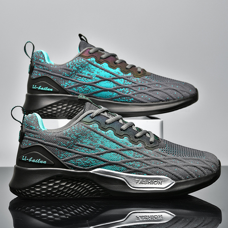 Scarpe da corsa sportive casual ultraleggere alla moda da uomo in rete primaverile_voghion.com