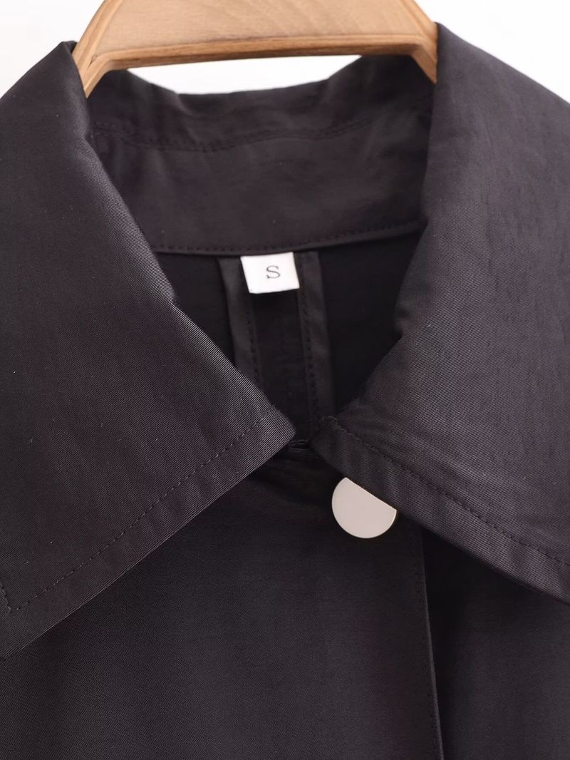 Dameskleding 2024 herfst en winter nieuwe straatmode casual revers trenchcoat jas_voghion.com
