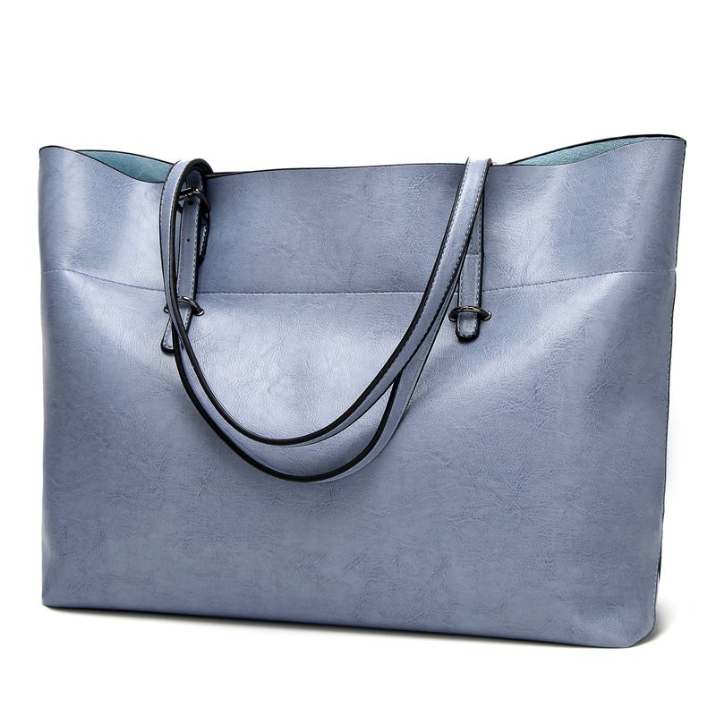 Borsa a tracolla monospalla casual da donna in pelle cerata e oliata, nuova moda_voghion.com