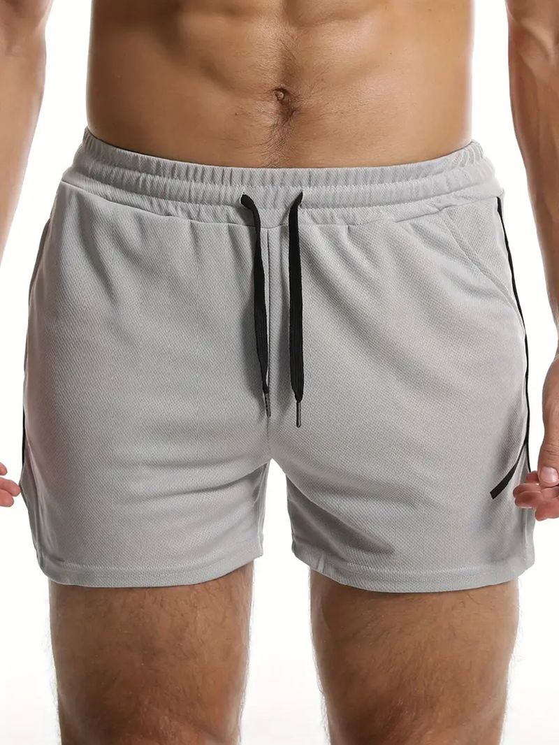 Men's Running Training Fiess Summer Thin Breathable Quick Drying Basketball Pants_voghion.com