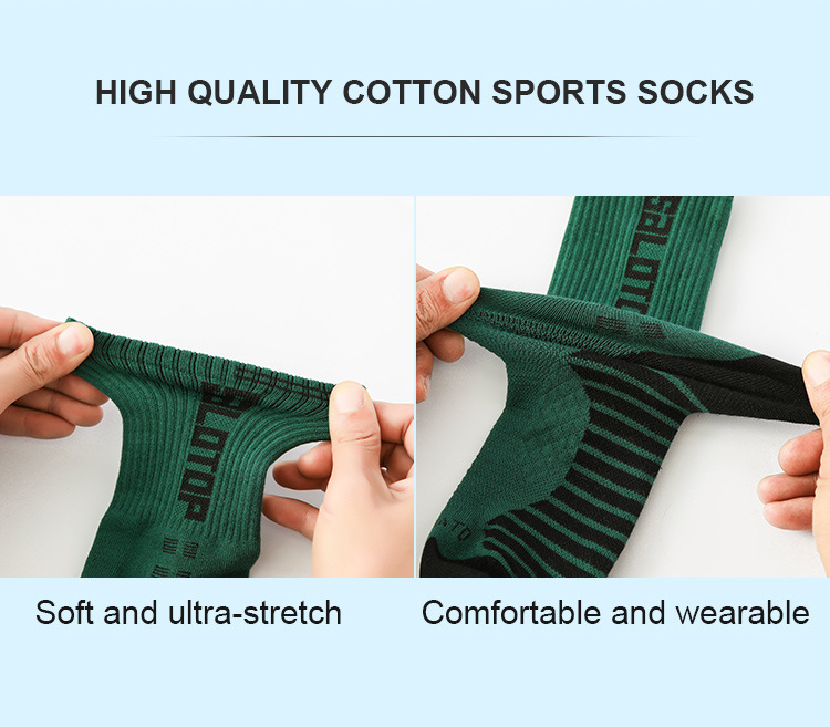 Socks For Men, Professional Medium High Top Basketball Practical Sports Long Tube Socks, Sweat-absorbing And Odor-proof_voghion.com