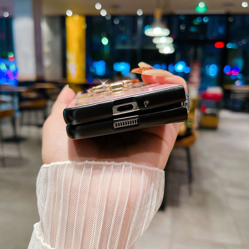 For Samsung Galaxy Z Fold 4 5 Luxurious Magnetic Butterfly Holder Shockproof Phone Case Cover_voghion.com