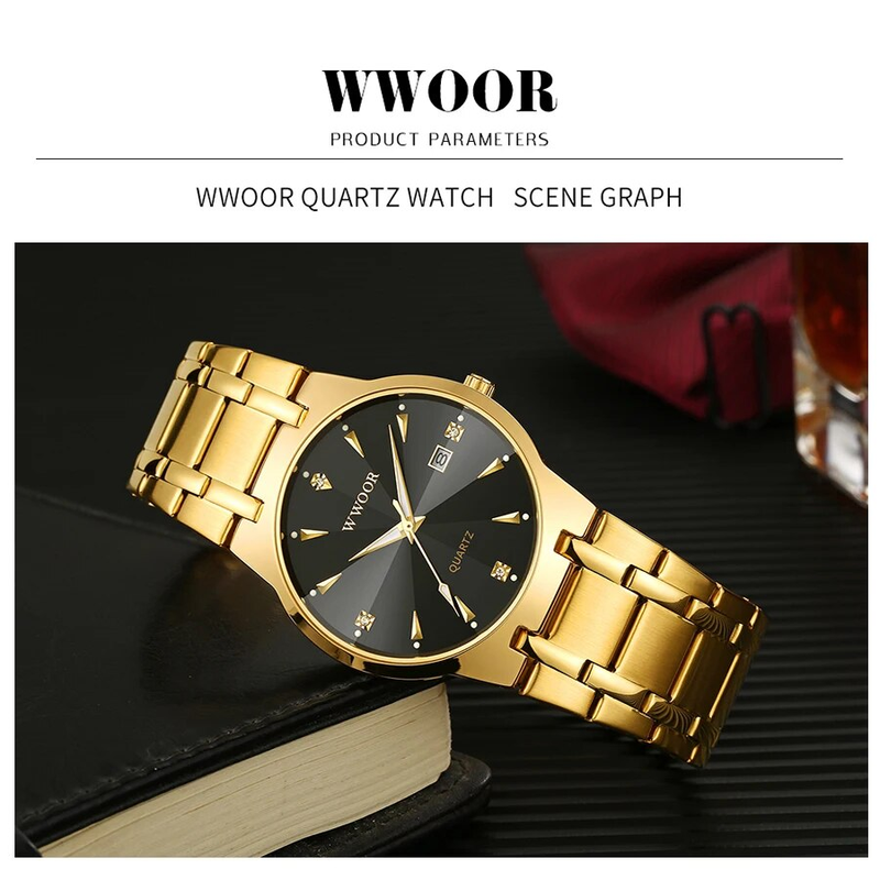 Watches For Men Luxury Gold Quartz Clock Automatic Date Man's Wristwatch Sports Waterproof Male Watch_voghion.com