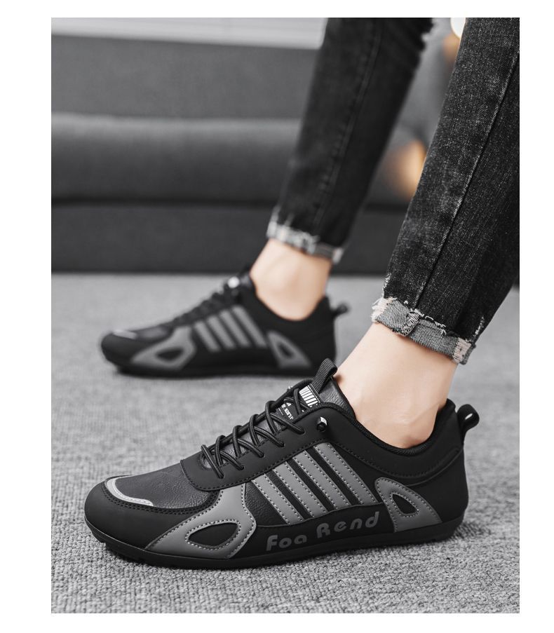 Slip-On Men's Autumn 2025 New Waterproof Non-Slip Sports Running Casual Black Work Safety Shoes For Men_voghion.com