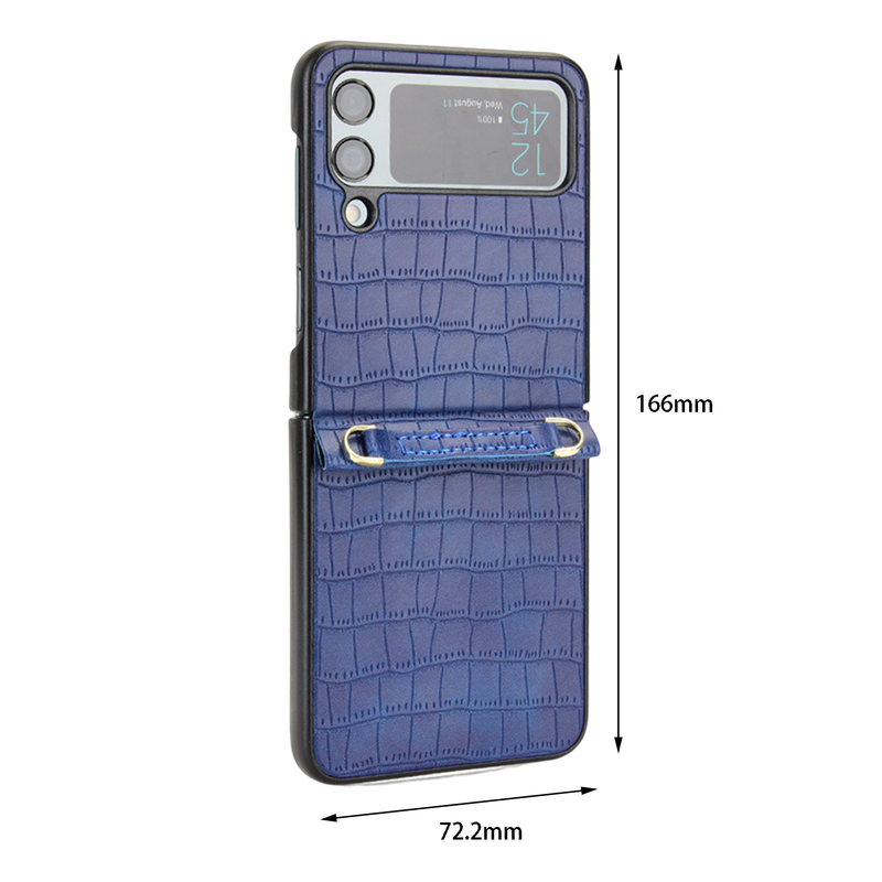 Θήκη Kunjiuyou 1 για Samsung Galaxy Z Flip4 Θήκη Μεντεσέδες Προστασία Πτυσσόμενο κάλυμμα τηλεφώνου με κορδόνι για Samsung Galaxy Z Flip 4-Red A_voghion.com