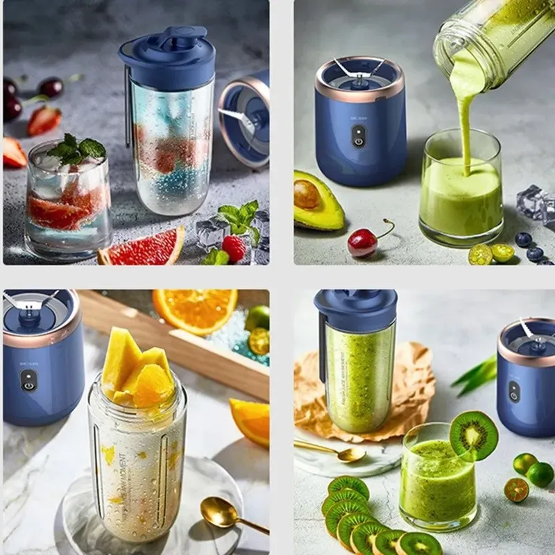 Usb reisi kaasaskantav mahlapressi mikser 6 teraga elektriline mahlapressi tass värske puuviljamahla isiklik blender kaasaskantav segisti smuuti_voghion.com