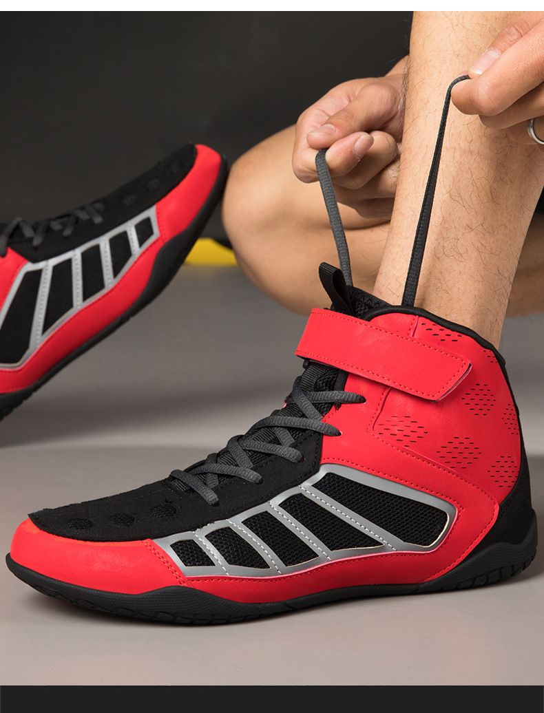 Boksačke cipele Muške profesionalne cipele za trening Sportske cipele za teretanu Unutarnja dvorana Čučanj Power Wrestling cipele za hrvanje_voghion.com
