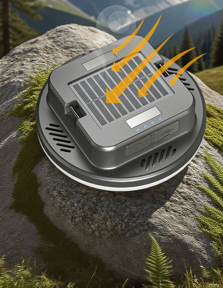 Camping Light Solar Charging With Magnetic Suction Multi-Function Long Battery Life High Brightness Tent Lighting For_voghion.com