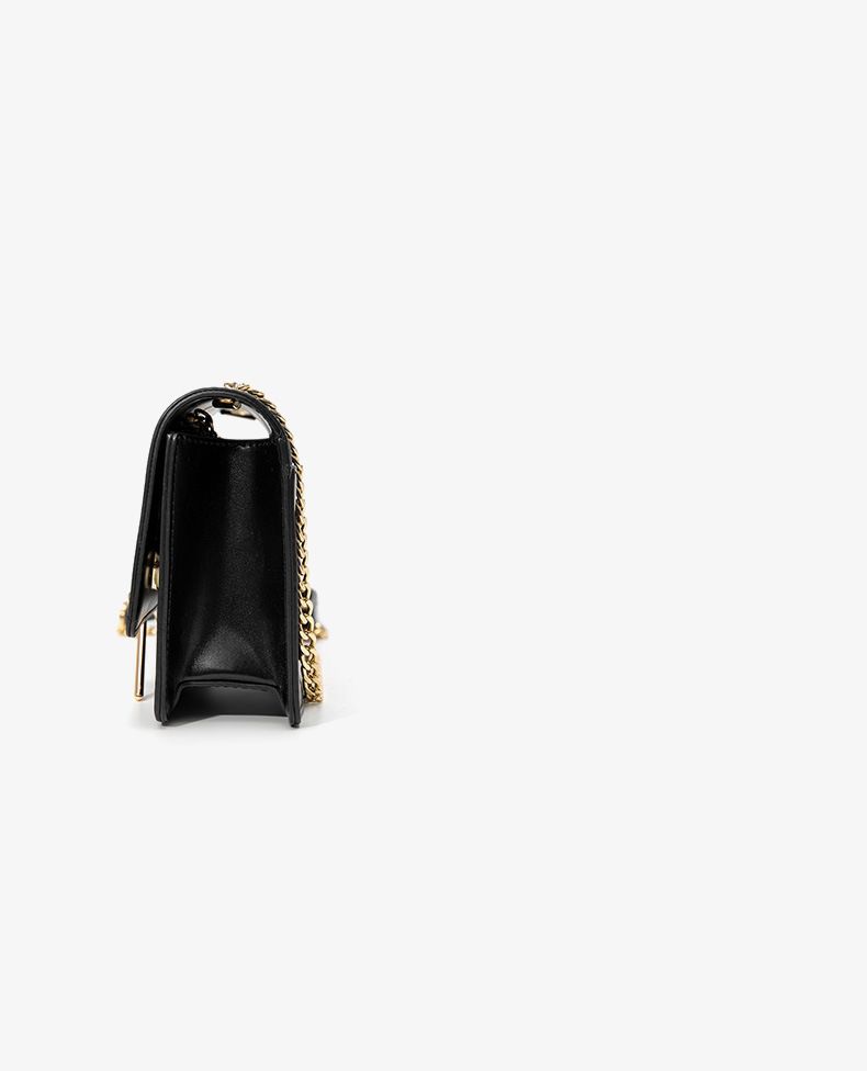 High end small square with starry sky sequins crossbody versatile chain shoulder bag, new women's bag_voghion.com