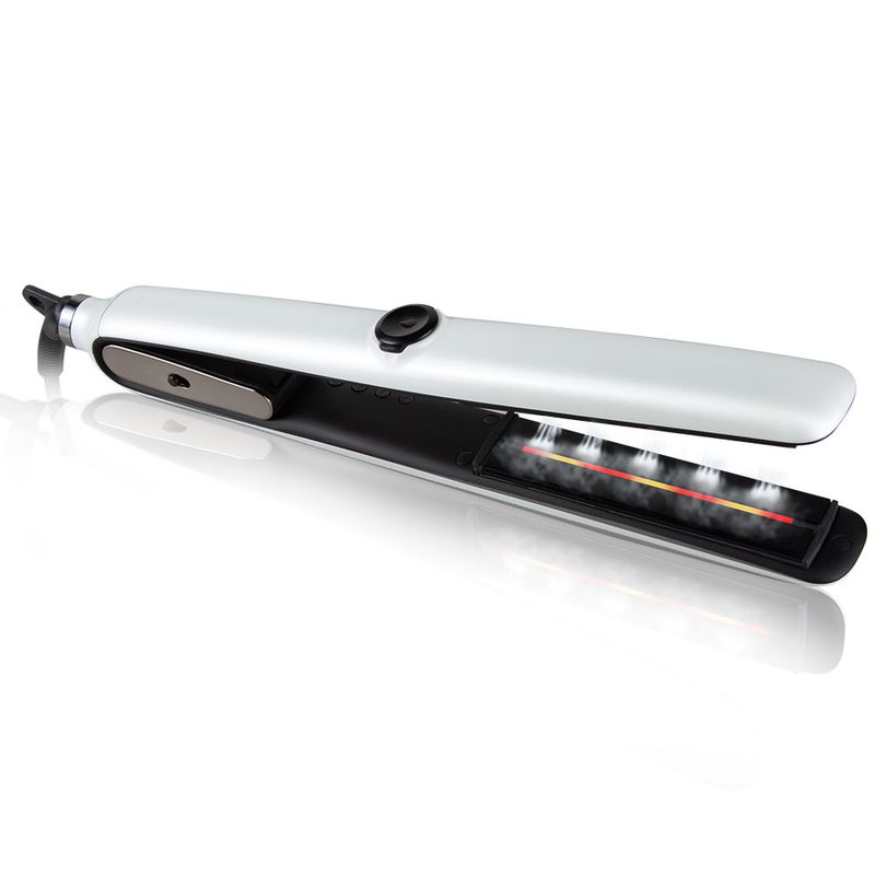 Professional Infrared Steam Hair Straightener With Negative Ion Technology – Ceramic Tourmaline Plates, 15 Temperature Settings, Dual Voltage_voghion.com