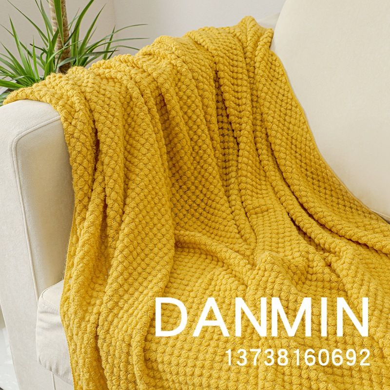 2025 Morandi Solid Color Knitted Homestay End Decorative Bed Throw Thick Nap Shawl Cover Sofa Blanket_voghion.com