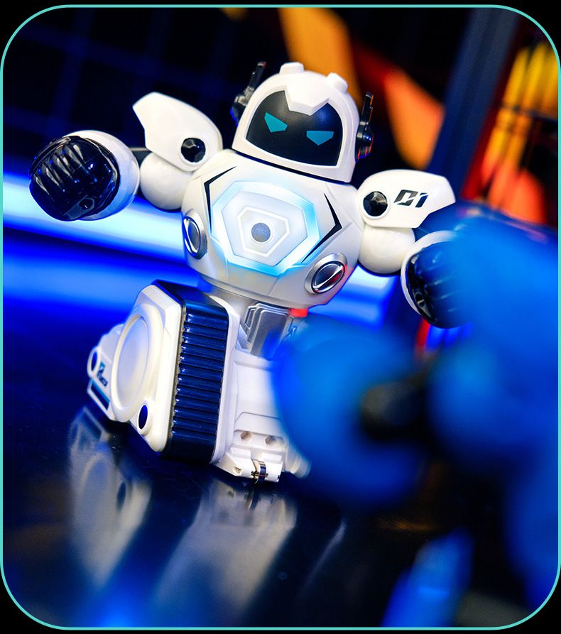 Boxningsrobot för 2 spelare - Interaktiv smart RC-stridsleksak för barn med fjärrkontroll_voghion.com