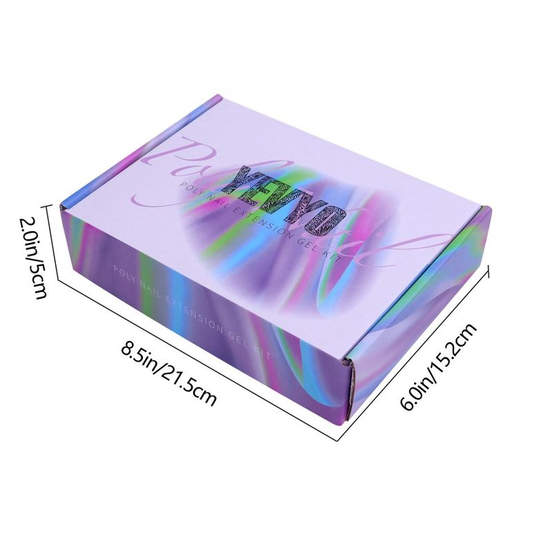 Kit 6 UV per unghie artistiche, lampada per principianti, Polygel con ricostruzione unghie, per unghie scorrevoli, base, strumenti, strato_voghion.com