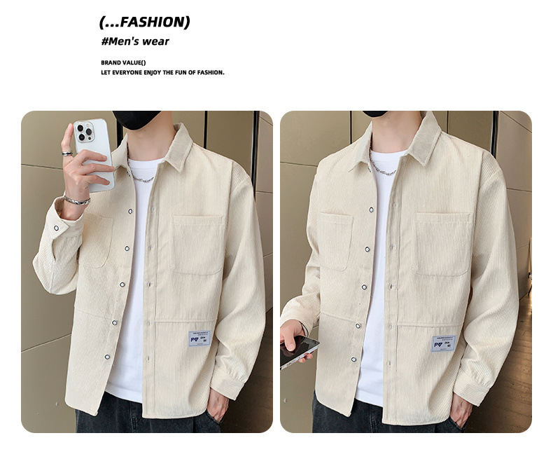 Lässige Reversjacke für Herren – Trendiger, leichter Mantel für Jugendliche | High Street Style_voghion.com