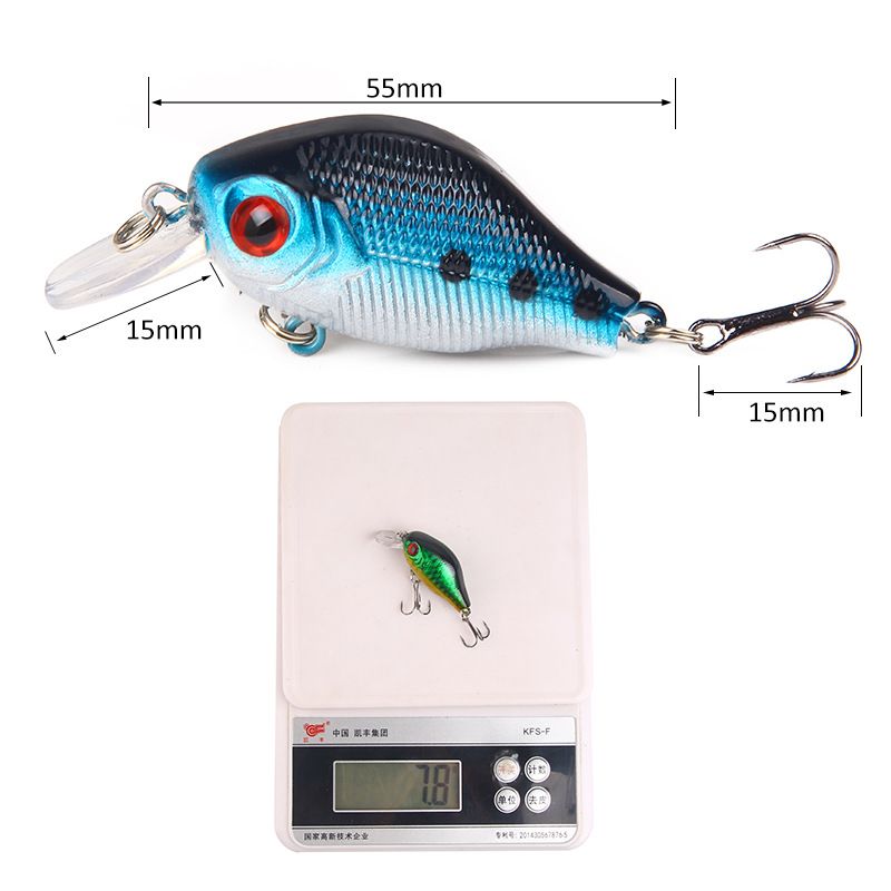Rock Little Fat Guy Lure High Carbon Steel Treble Hook Floating Water Simulation Bait Fishing Gear Supplies_voghion.com
