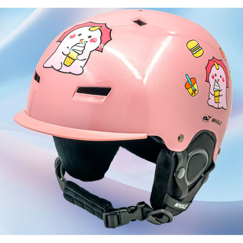 Attrezzatura di sicurezza per bambini Whale per ragazzi e ragazze, casco anticollisione caldo, attrezzatura da snowboard, cappello da sci_voghion.com