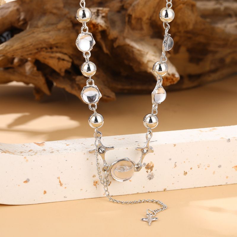 Accessori per pendenti sottili con perline rotonde stellate versatili alla moda, nuova collana personalizzata_voghion.com