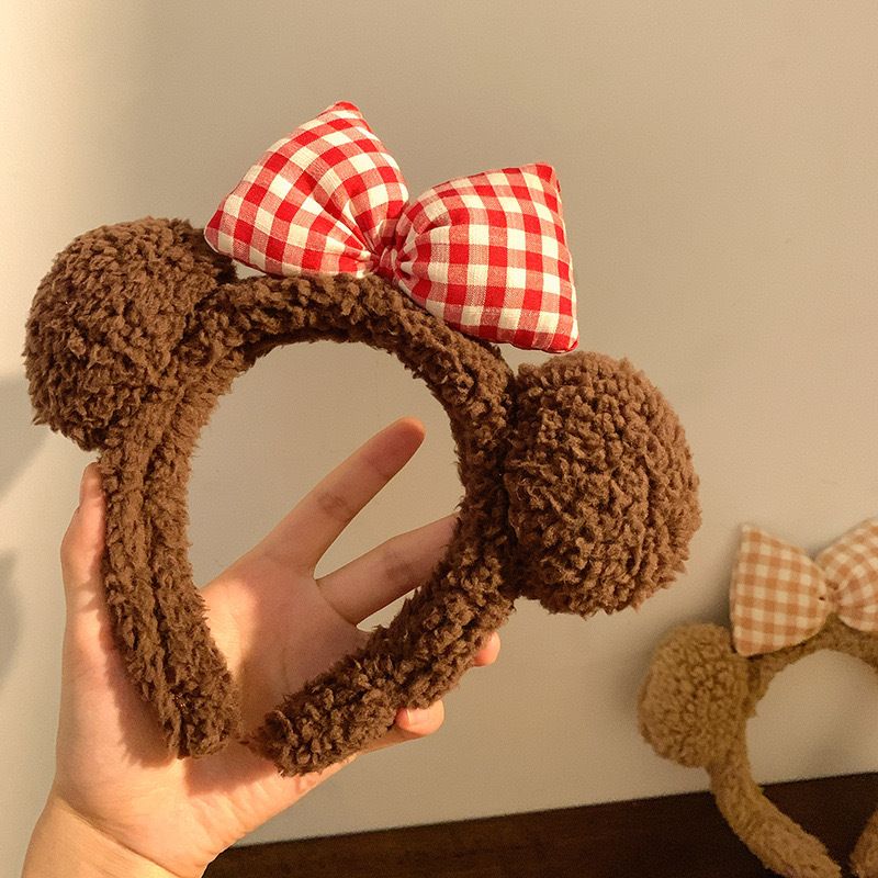 Nuova fascia per capelli in peluche per autunno e inverno, lavabile, semplice e lussuosa, multifunzionale, antiscivolo, con fermagli per doccia_voghion.com