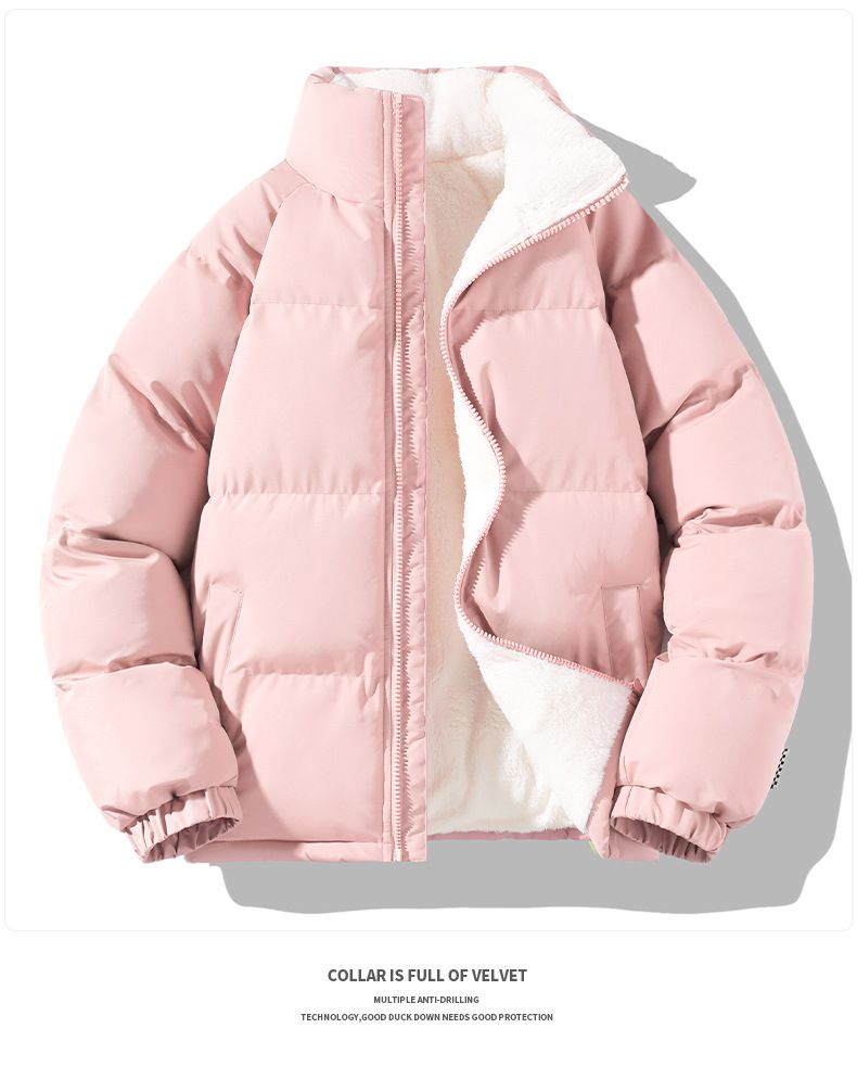 Cappotto invernale unisex da uomo con fodera in pile per coppie: giacca calda ed elegante con collo alto e comoda fodera in sherpa (diversi colori e taglie)_voghion.com