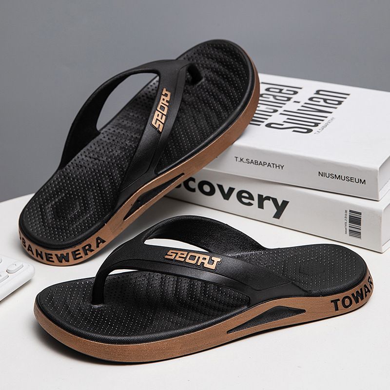 Ciabatte a spina di pesce minimaliste, di qualità imbattibile, nuove e comode, infradito casual antiscivolo per uomo, sandali da spiaggia alla moda._voghion.com