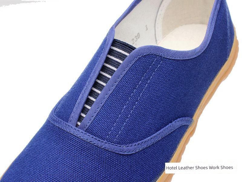 Slip-on Rubber Sole Elastic Mouth Canvas Shoes_voghion.com