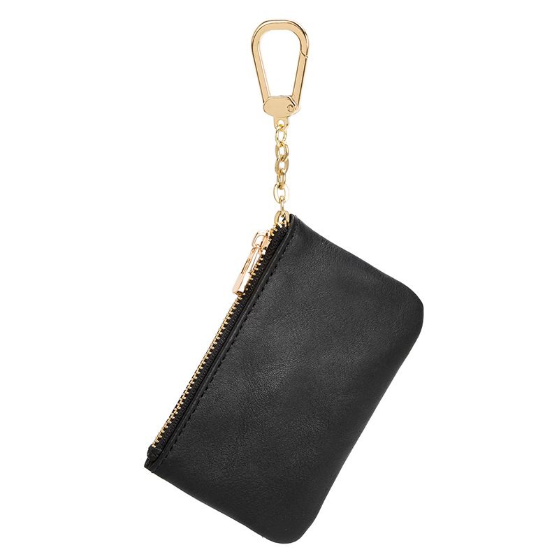 Portafoglio piccolo in vera pelle di vacchetta, semplice, mini, con cerniera, 2025, nuovo, per donna, corto, ultrasottile_voghion.com