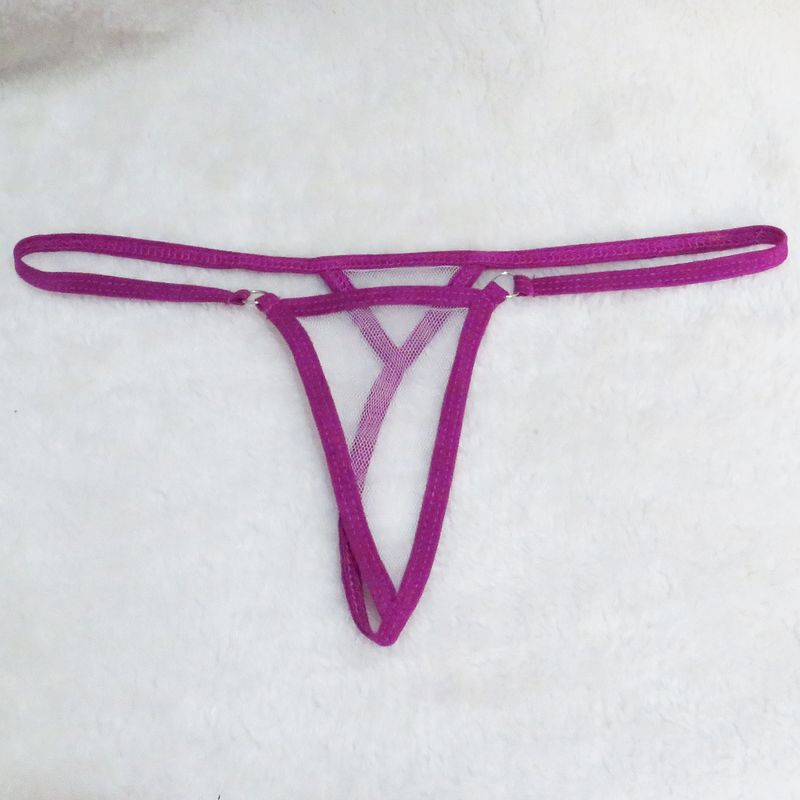 Intimates aluspesu Seksikad Pamas Pama püksid Läbipaistvad võrkkangast lumehelveste mustriga T-kujulised aluspüksid T-seljaga miniujumistrikoo Ujumisriided_voghion.com