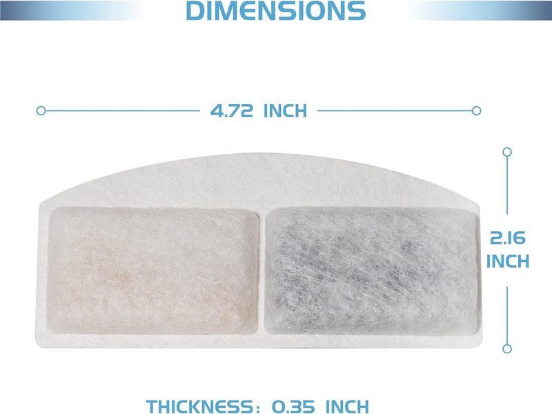 Hot Selling Pet Cartridge Cat Dispenser Cotton Coconut Shell Activated Carbon Water Feeder Filter Sheet_voghion.com