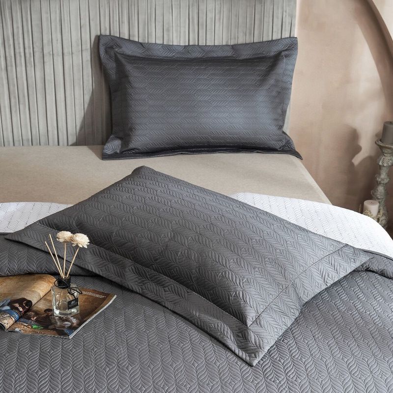 Copriletto in cotone di alta qualità, 100 pezzi, set da tre pezzi, trapuntato in cotone a fibra lunga, lenzuolo trapuntato in puro cotone, trapuntato da 1,8 m._voghion.com