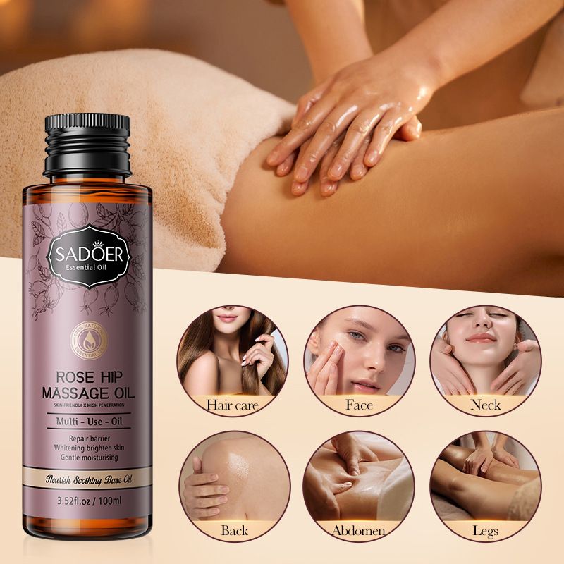 Aceite esencial para masaje corporal con base de rosa Forrest Gump de SADOER_voghion.com