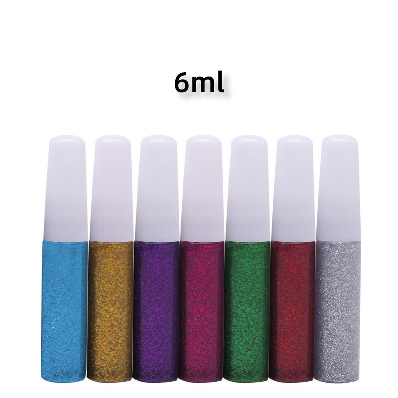 Spot flash glue DIY handmade creative glitter powder glue stereo glue pen viscous wholesale_voghion.com