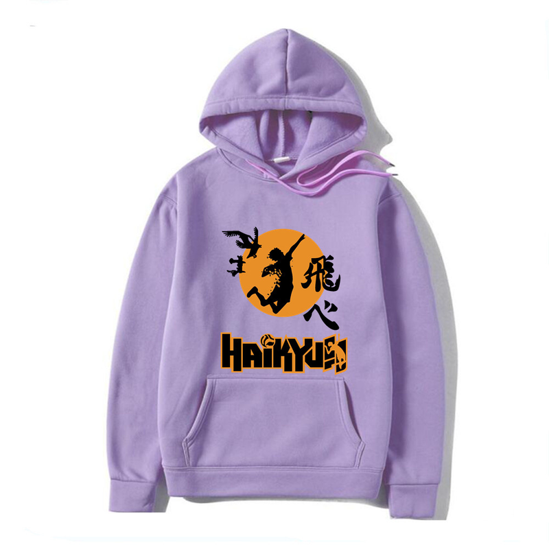 Podzimní a zimní nový tisk Anime volejbal mládeže kreslený den Anime volná pánská a dámská mikina_voghion.com