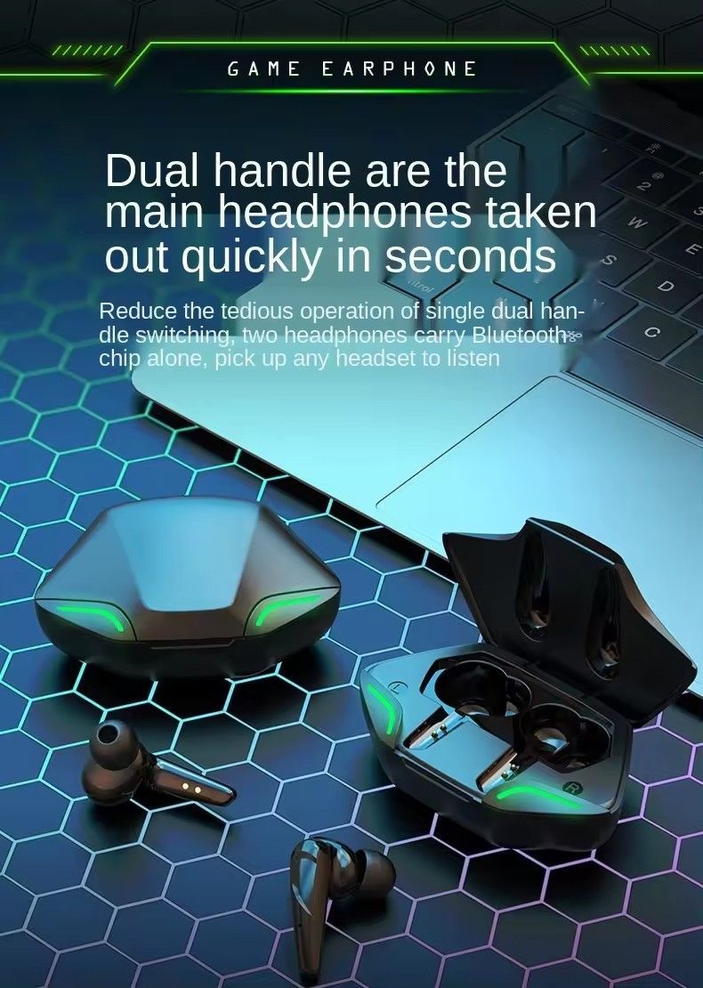 Brezžične Bluetooth slušalke G11 X15pro, e-športne igre, osvetlitev z nizko zakasnitvijo, zmanjševanje šuma v ušesu, dolga življenjska doba baterije, univerzalne slušalke za mobilni telefon_voghion.com