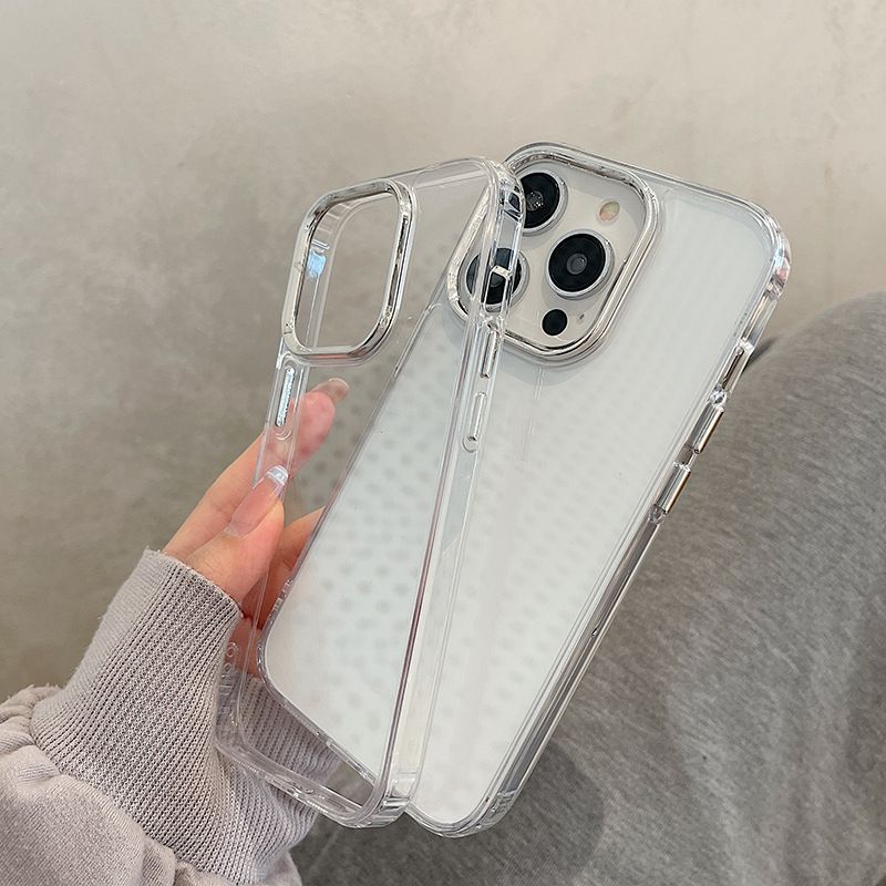 NeoGear Compatible With IPhone 17 Pro Max Silver Photo Frame 13 Mini Electroplated 16 Simple 14 Plus Phone 15 Protective Case_voghion.com