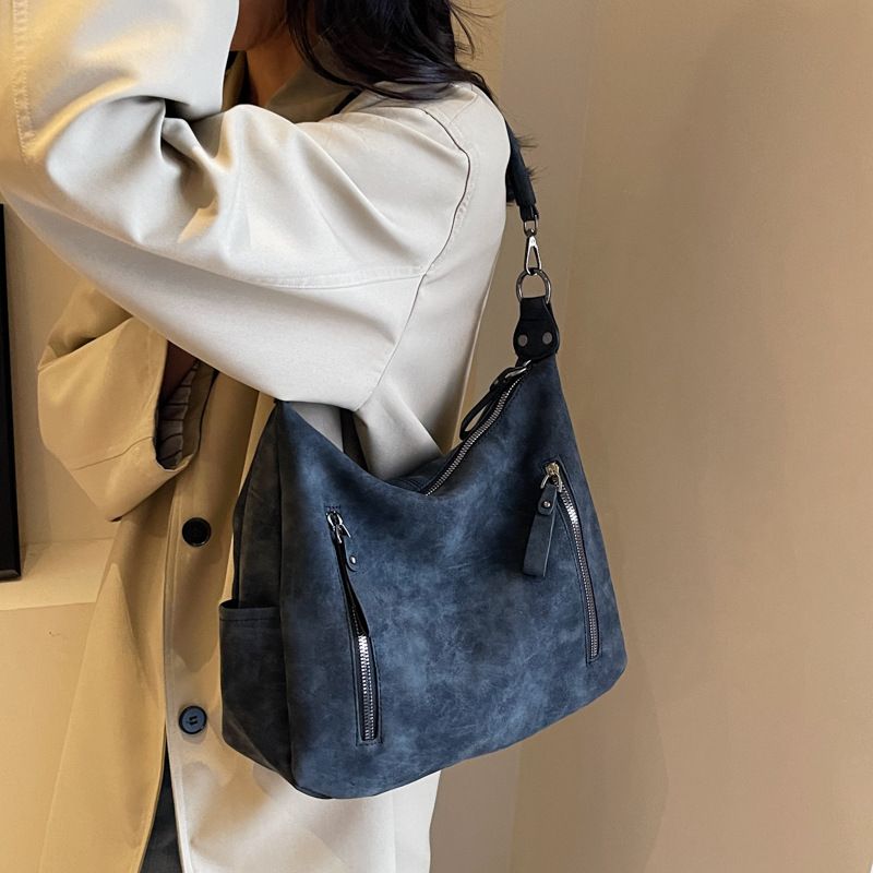 Große Kapazität für Frauen 2025 Neue strukturierte Crossbody-Tasche für Nischenklassen-College-Studenten_voghion.com