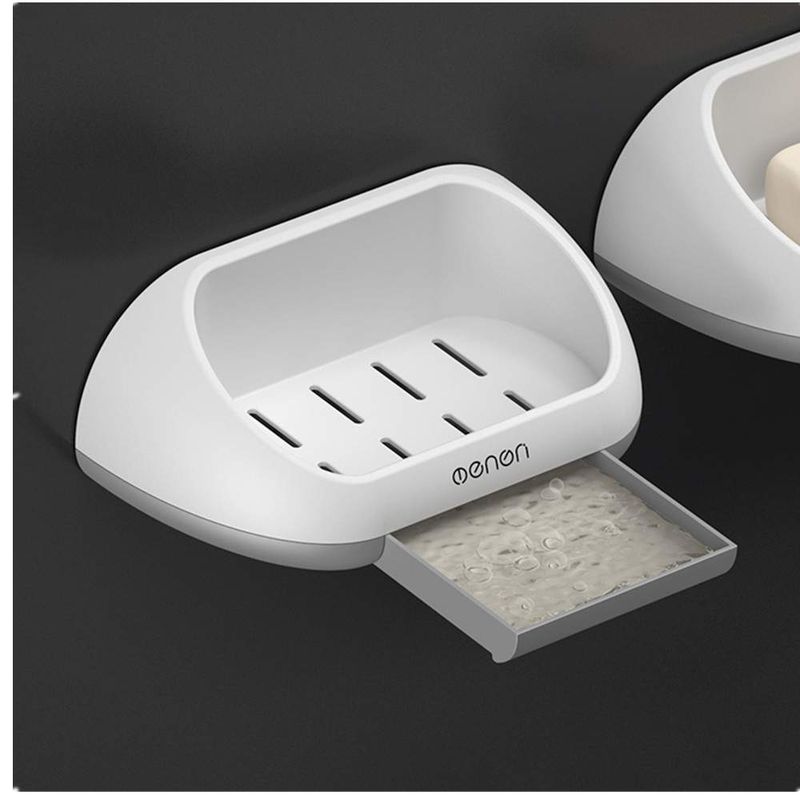 2 pezzi porta sapone drenante scatola portaoggetti custodia per accessori da bagno per la casa set per sapone_voghion.com